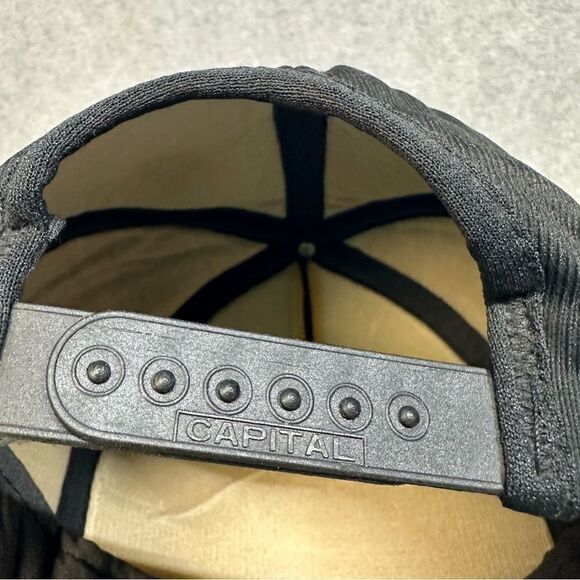 Shepard Detective System Hat Black Full Foam Snapback Security Work Wear Casual - Picture 8 of 12